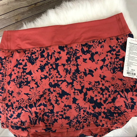 NWT lululemon Pace rival skirt tall efflorescent - Picture 3 of 8